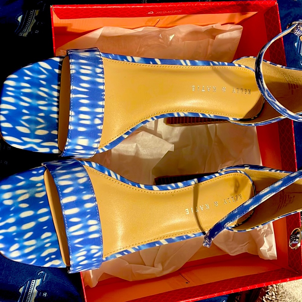 Kelly and Katie blue and white size 11  like new condition tried on not worn